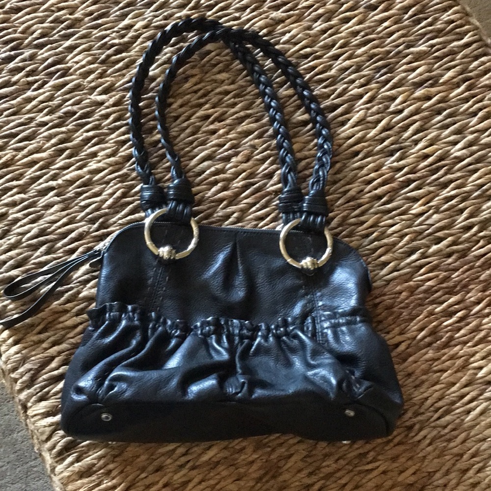 B. Makowsky bag. Soft black leather.